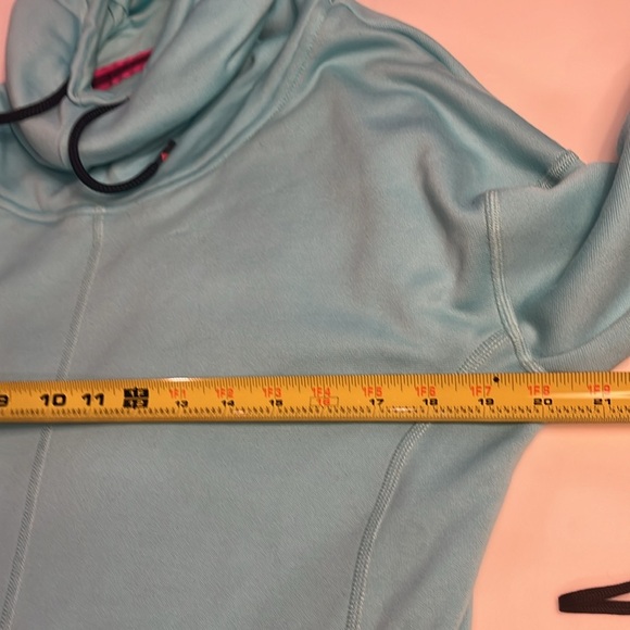 THE NORTH FACE Funnel Cowl Neck Pullover Hoodie Sweatshirt Medium blue - Picture 7 of 9